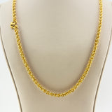 24k Gold Rope Necklace 5mm 94.59 grams | 203701