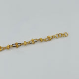 Modern Bead PaperClip 21k Gold Bracelet 4.84 grams | 200655