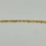Modern Bead PaperClip 21k Gold Bracelet 4.84 grams | 200655