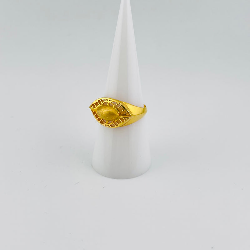 Brushed Gold Ring