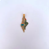 Gold Palestine Pendant