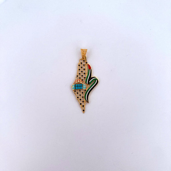 Gold Palestine Pendant