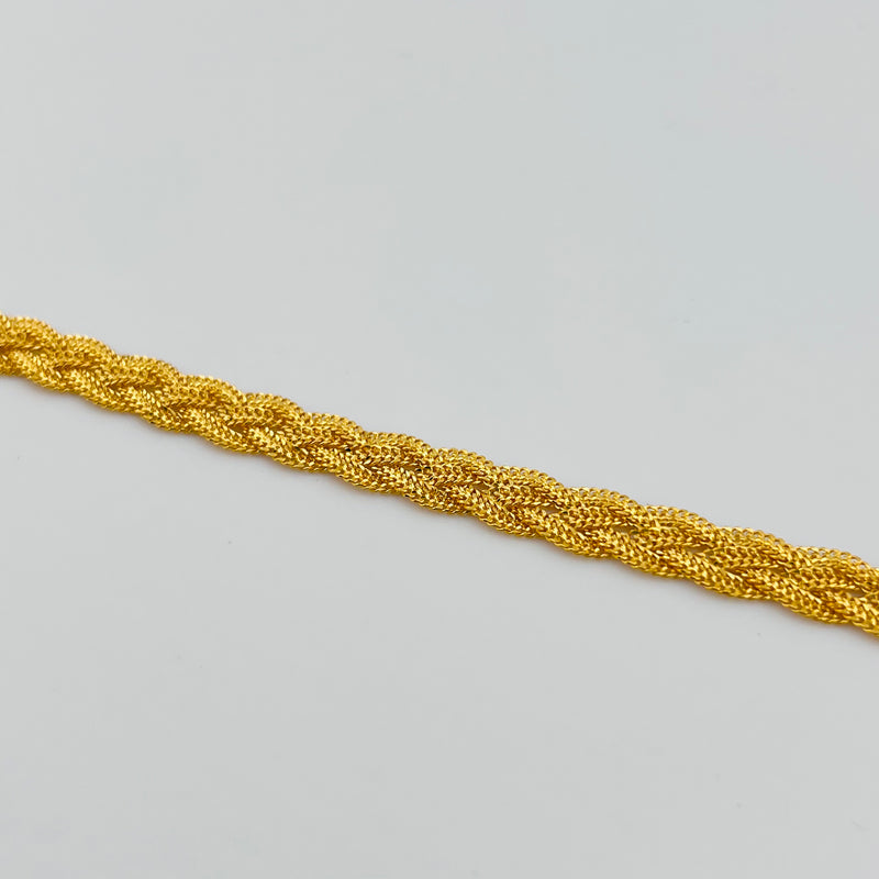 Dubai Luxury Weave Gold Bracelet