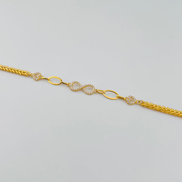 Infinity X Heart - Dubai Gold Bracelet