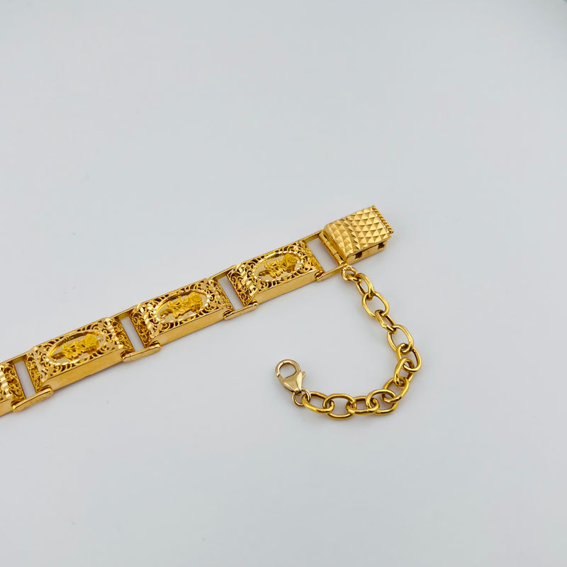 Dabbaba Single Track Dubai Rose Gold Bracelet