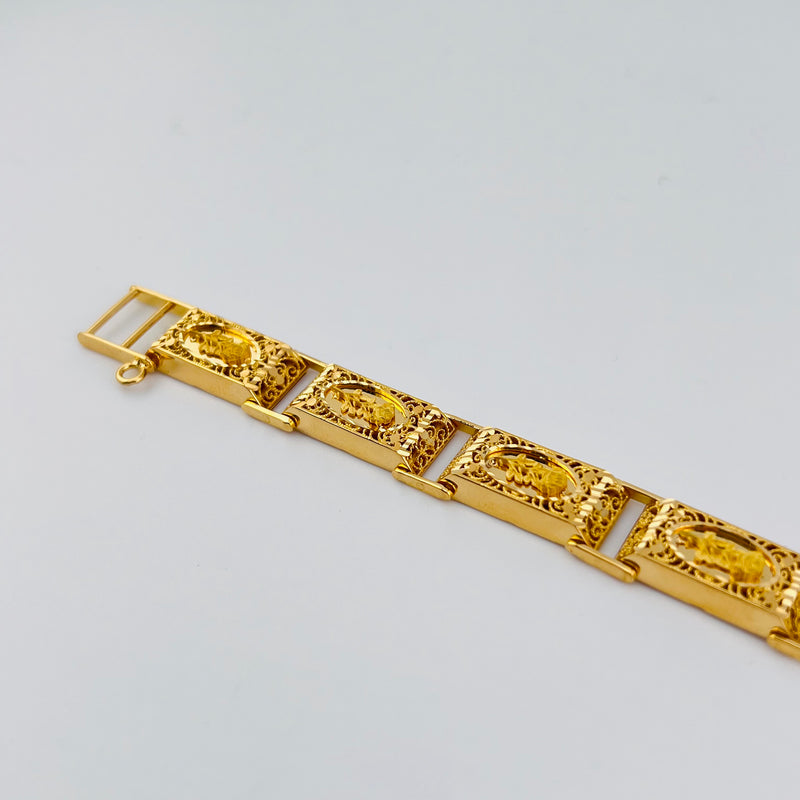 Dabbaba Single Track Dubai Rose Gold Bracelet