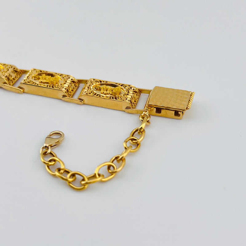 Dabbaba Single Track Dubai Rose Gold Bracelet