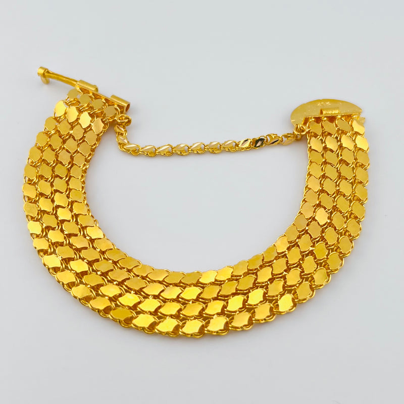 Halabi 4 Row Gold Bracelet