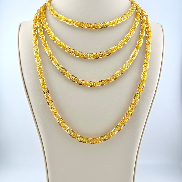 Modern Halabi Gold Necklace 2 Meters