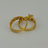 2 piece Luxury Floral Engagement Ring Set 4.42 grams I 199117