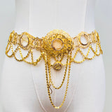 Gold Klada Necklace & Belt Set