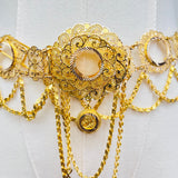 Gold Klada Necklace & Belt Set