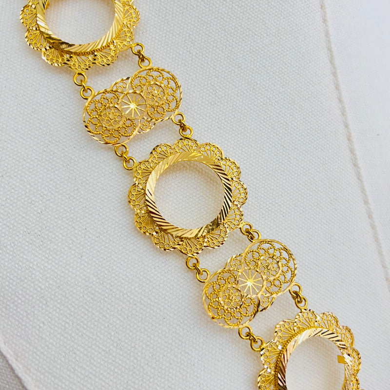 Gold Klada Necklace & Belt Set
