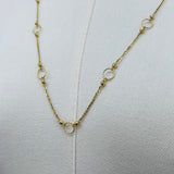32 inch Throwover Dubai Gold Necklace
