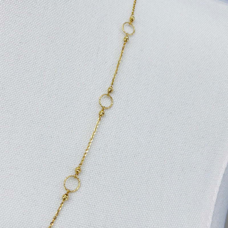 32 inch Throwover Dubai Gold Necklace