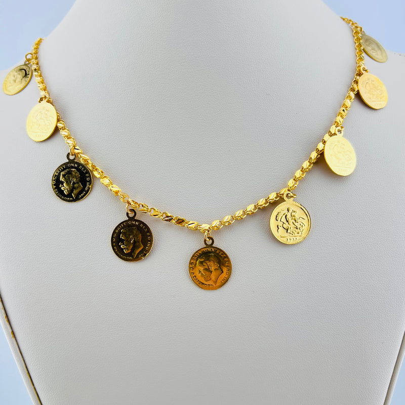 Halabi Lira Gold Necklace