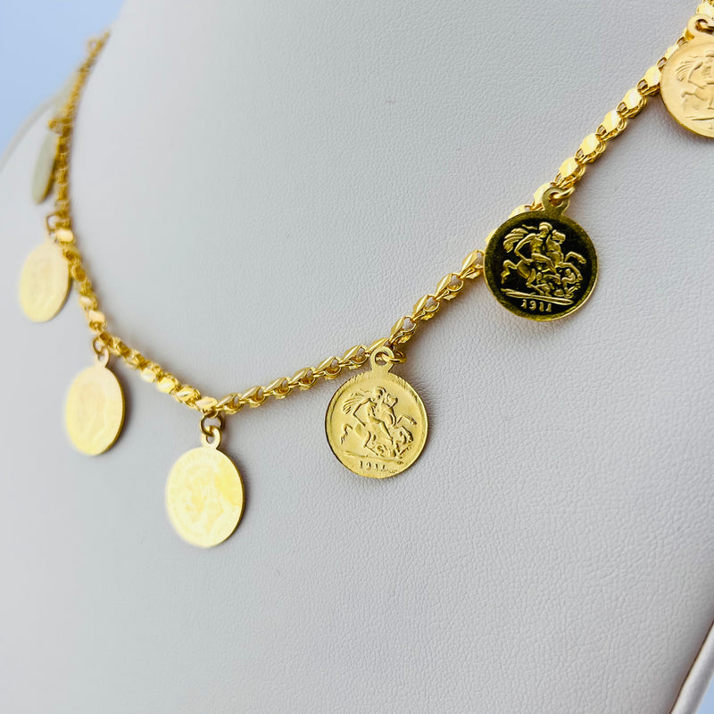 Halabi Lira Gold Necklace