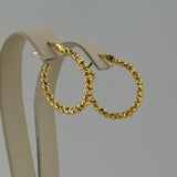 Luxury Bead Hoops 4.33 grams I 199236