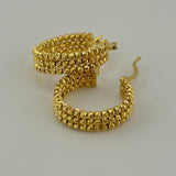 Luxury Bead Hoops 7.90 grams I 199181