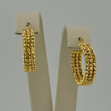 Luxury Bead Hoops 7.90 grams I 199181
