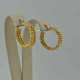 Luxury Bead Hoops 7.90 grams I 199181