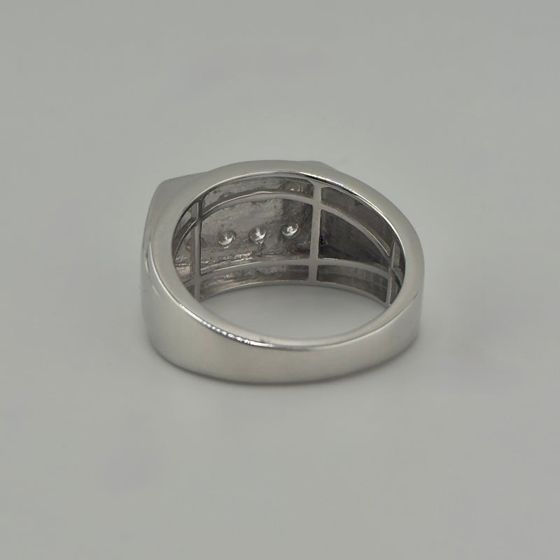 Silver Diamond Ring