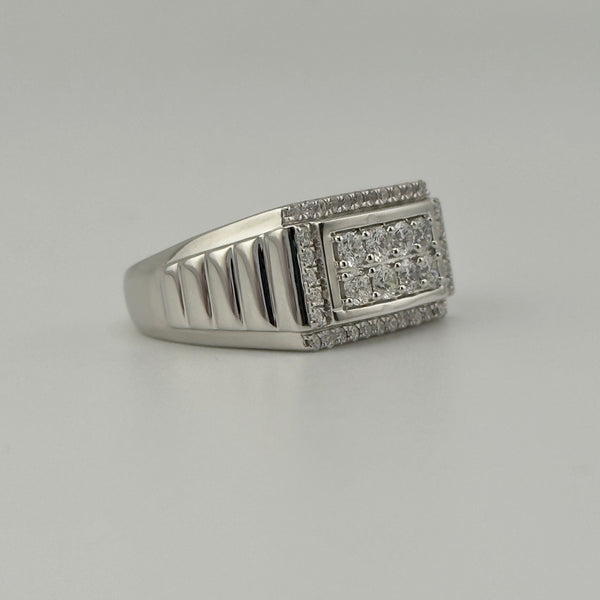 Silver Diamond Ring