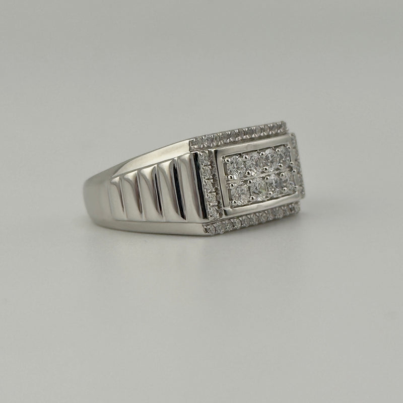 Silver Diamond Ring