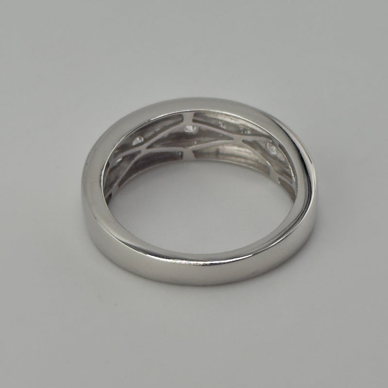 Silver Diamond Ring