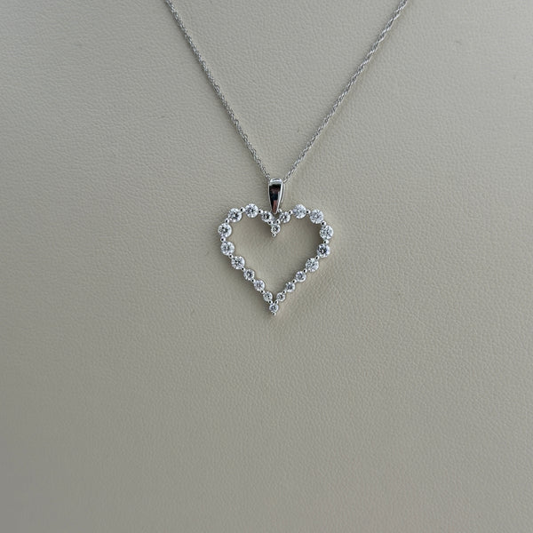 0.75 ctw Heart Necklace