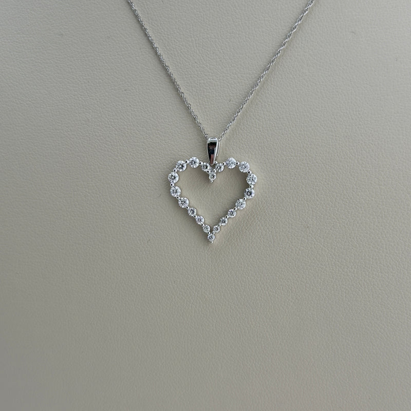 0.75 ctw Heart Necklace