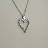 0.75 ctw Heart Necklace