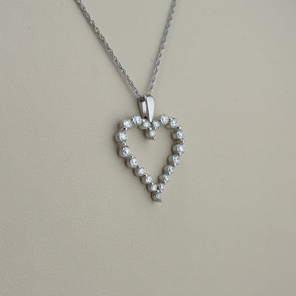 0.75 ctw Heart Necklace