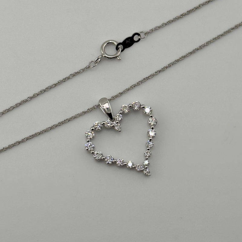 0.75 ctw Heart Necklace