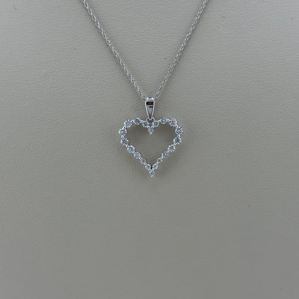 0.50 ctw Diamond Heart Necklace