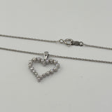 0.50 ctw Diamond Heart Necklace