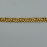 Premium Gold Bracelet with Textured Barrel Beads 12.14 | 199264