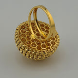 8 Row Bead Premium Gold Ring 12.56 grams I 199470