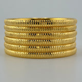 Size SMALL I 21K Yellow Gold Set of 6 Bangles I 62.76 grams I 199281