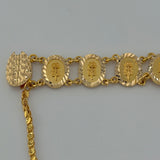 Luxury Rose Link Bracelet with Halabi Safety Chain 23.96 grams I 199309