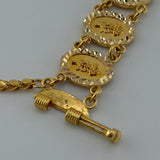 Luxury Rose Link Bracelet with Halabi Safety Chain 23.96 grams I 199309