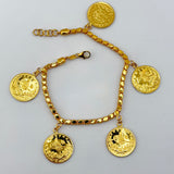 21k Gold Rashadi Charm Halabi Bracelet 19.86 grams | 204627