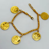 21k Gold Rashadi Charm Halabi Bracelet 19.86 grams | 204627