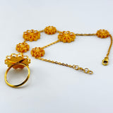 21k Gold GLOVE Flower Motifs 18.74 grams | 204637