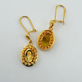 21k Gold Rose Bead Earrings 7.49 grams | 204645