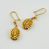 21k Gold Rose Bead Earrings 7.49 grams | 204645