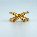 21k Gold Crossover Ring 3.47 grams | 204666