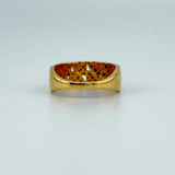 21k Gold Modern Polished Ring 3.5 grams | 204674
