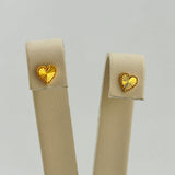 BABY STUDS 21k Gold Heart Earrings 1.56 grams | 204685