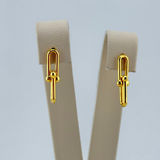 21k Gold Paper Clip Studs 1.53 grams | 201439